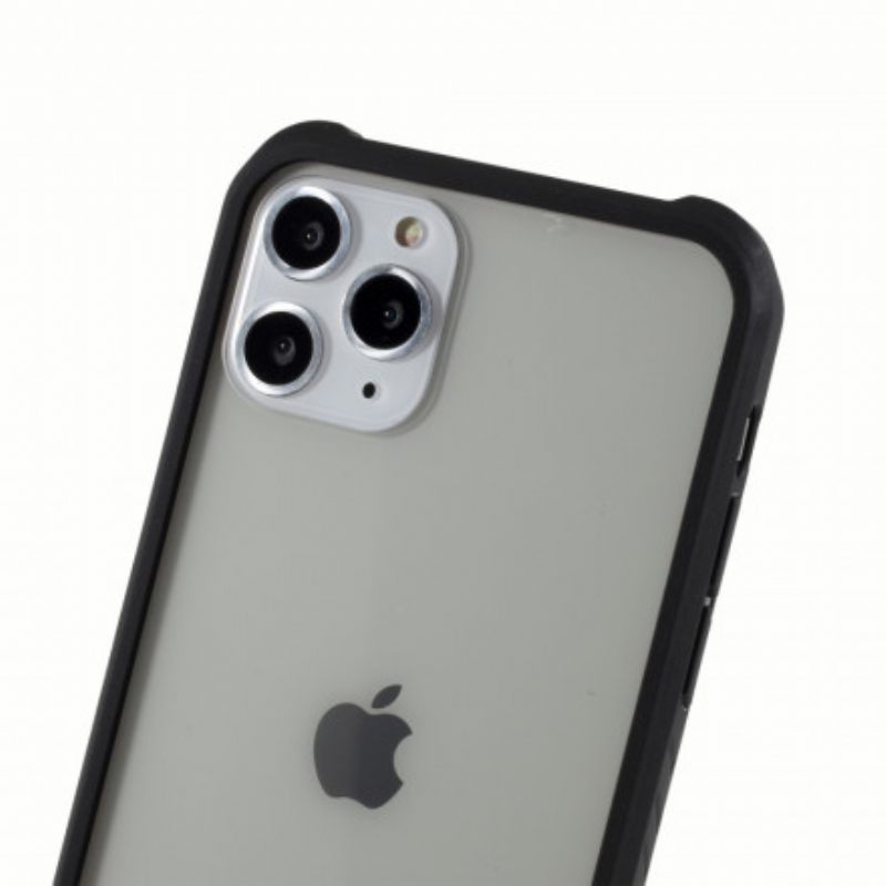 Θήκη iPhone 11 Pro Max Σκληρυμένο Γυαλί Και Σιλικόνη Με Φιλμ Οθόνης