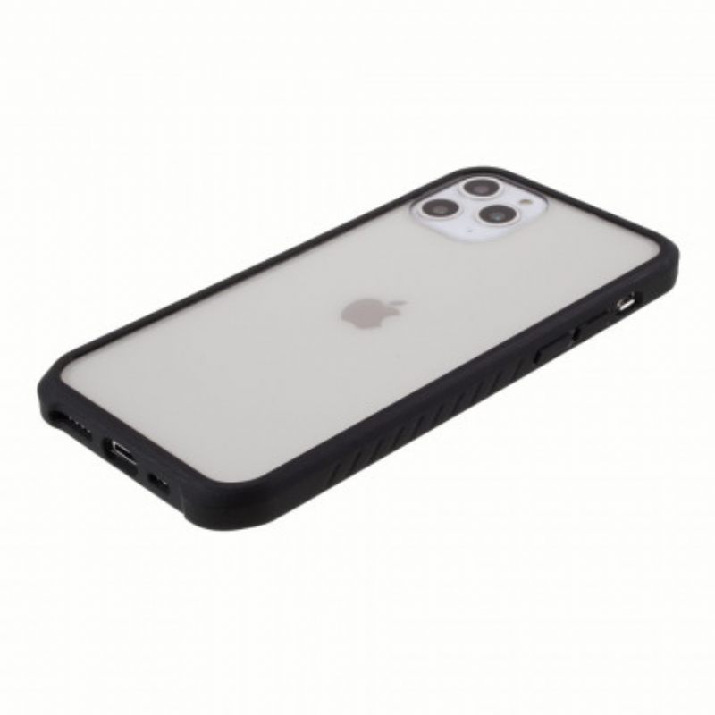 Θήκη iPhone 11 Pro Max Σκληρυμένο Γυαλί Και Σιλικόνη Με Φιλμ Οθόνης