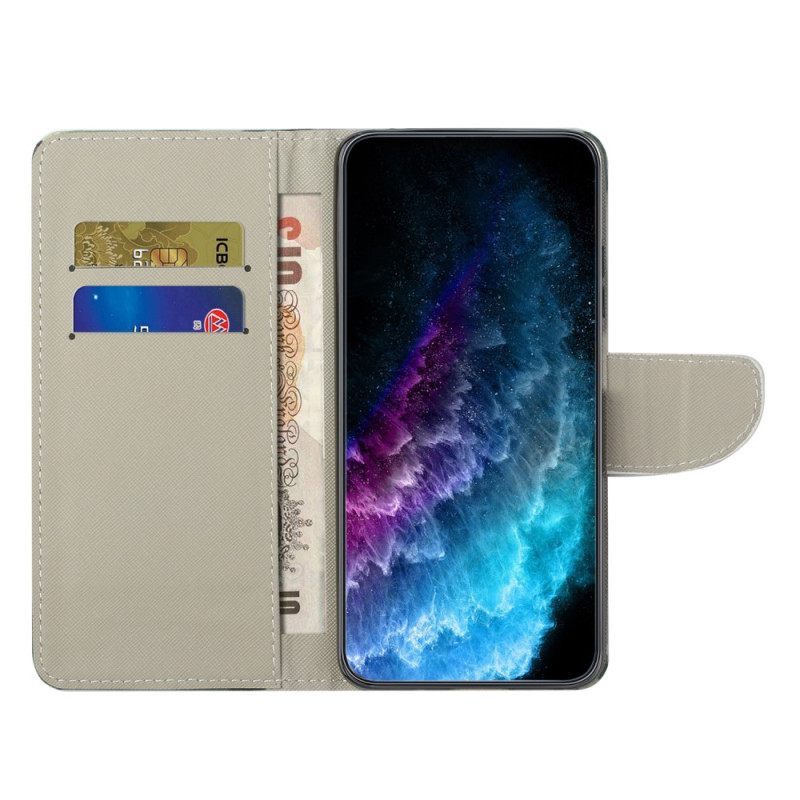 δερματινη θηκη Xiaomi Redmi Note 12 5G με κορδονι Keep Calm Strap