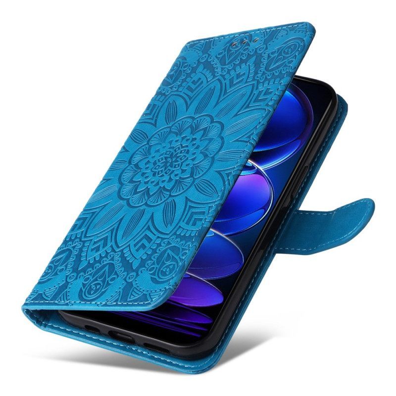 Κάλυμμα Xiaomi Redmi Note 12 5G με κορδονι Διακόσμηση Mandala Με Λουράκι