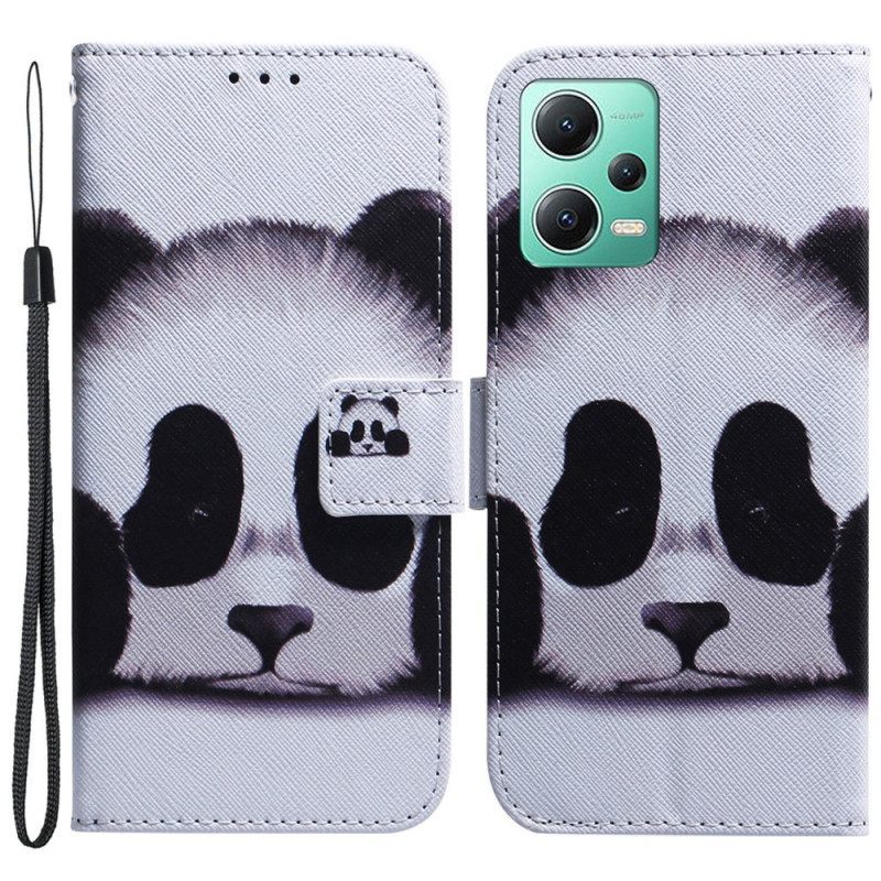 Κάλυμμα Xiaomi Redmi Note 12 5G με κορδονι Strappy Panda