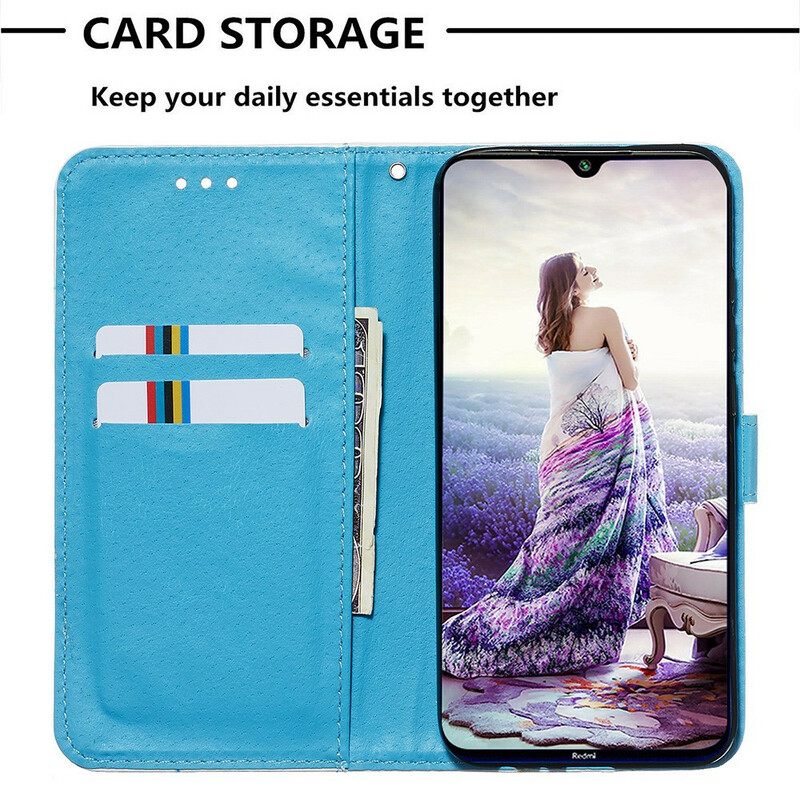 Κάλυμμα Xiaomi Redmi Note 8 με κορδονι Love Butterflies Strappy