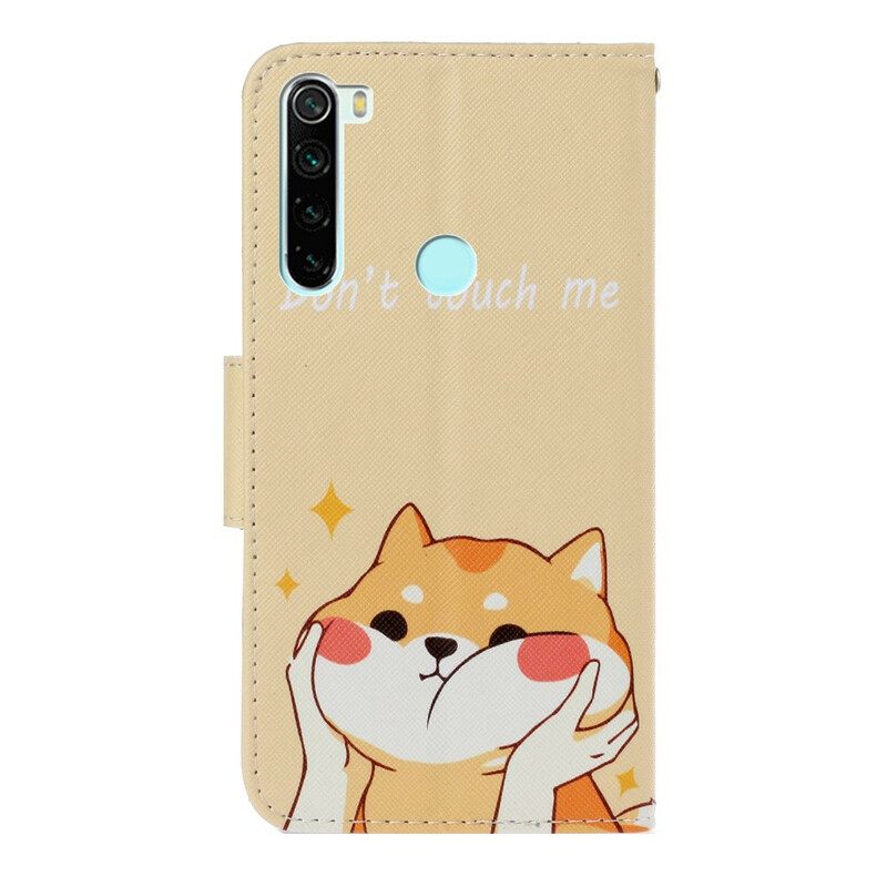 Κάλυμμα Xiaomi Redmi Note 8 με κορδονι Μην Με Αγγίζεις Strappy Dog