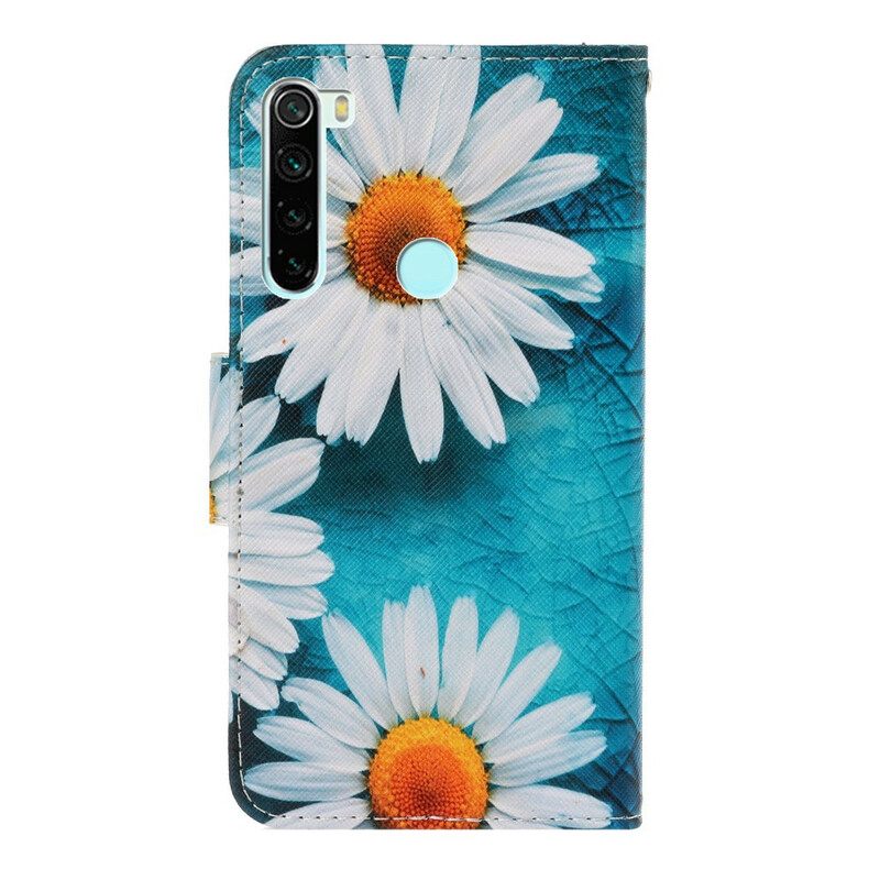 Κάλυμμα Xiaomi Redmi Note 8 με κορδονι Strappy Daisies