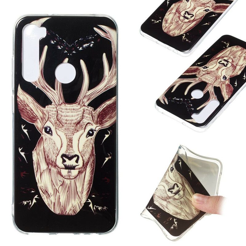 θηκη κινητου Xiaomi Redmi Note 8 Fluorescent Majestic Stag