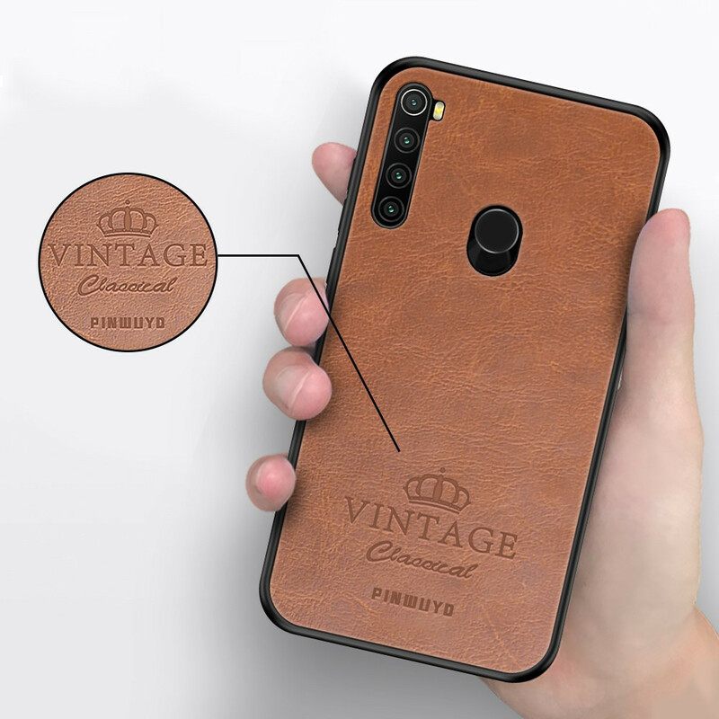 Θήκη Xiaomi Redmi Note 8 Vintage Δερμάτινο Εφέ Pinwuyo