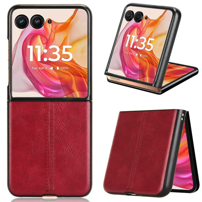 Κάλυμμα Motorola Razr 50 Ultra Θήκες Κινητών Couture Leather Effect