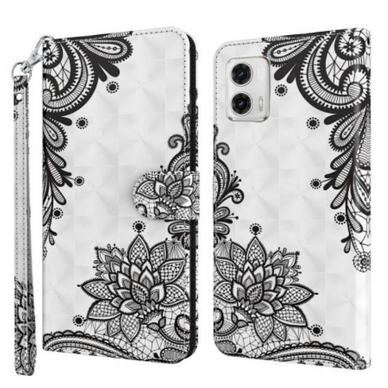 Κάλυμμα Moto G73 5G με κορδονι Strappy Lace