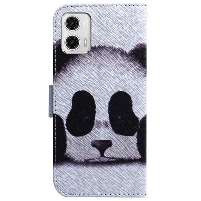 Κάλυμμα Moto G73 5G με κορδονι Strappy Panda