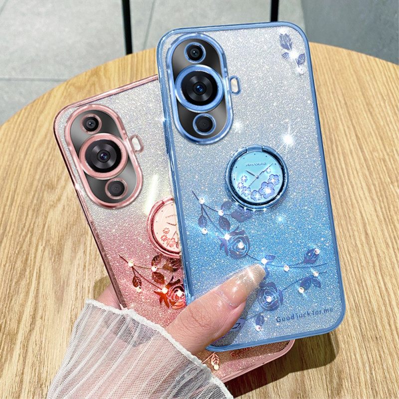 Κάλυμμα Huawei Nova 11 Pro Glittery Με Υποστήριξη Kadem Σιλικόνης