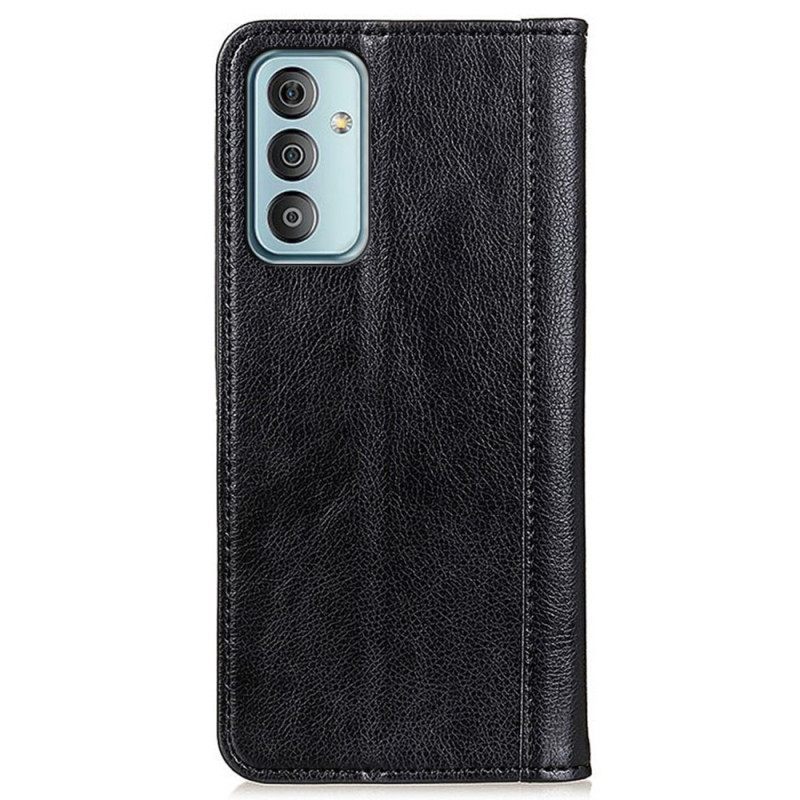 Κάλυμμα Samsung Galaxy M13 Litchi Split Leather