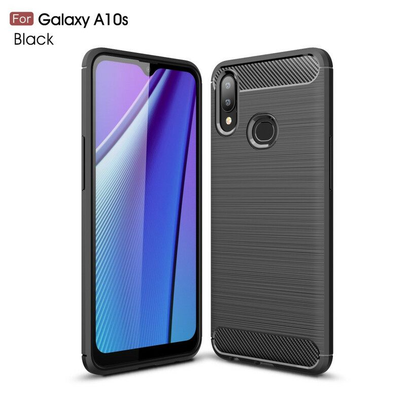 θηκη κινητου Samsung Galaxy A10s Βουρτσισμένη Ίνα Άνθρακα