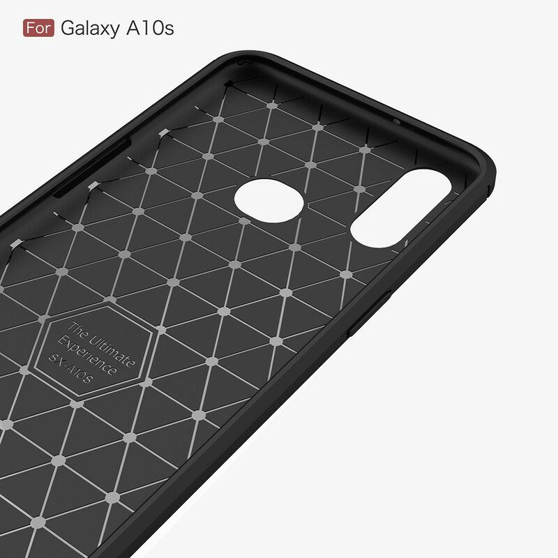 θηκη κινητου Samsung Galaxy A10s Βουρτσισμένη Ίνα Άνθρακα