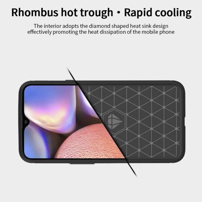 θηκη κινητου Samsung Galaxy A10s Mofi Brushed Carbon Fiber