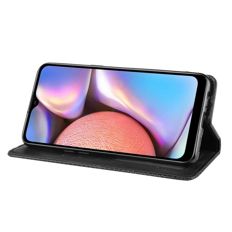 θηκη κινητου Samsung Galaxy A10s Θήκη Flip Στυλιζαρισμένο Vintage Δερμάτινο Εφέ