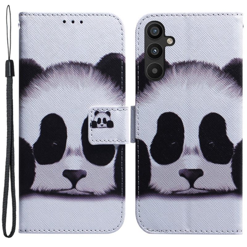 Κάλυμμα Samsung Galaxy A54 5G με κορδονι Βεντάλια Panda Lanyard