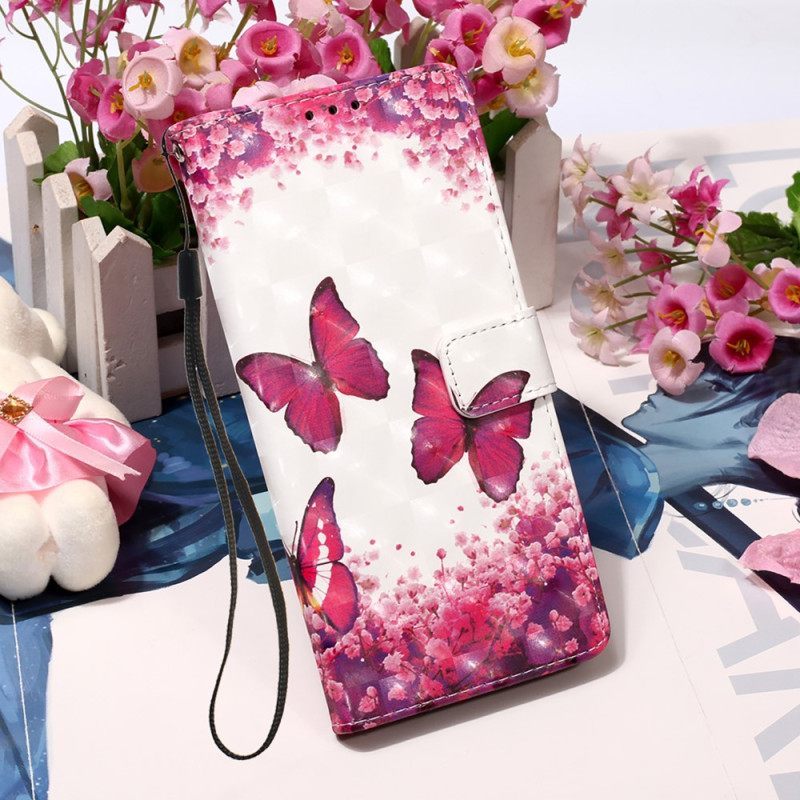 Κάλυμμα Samsung Galaxy A54 5G με κορδονι Flight Of Butterflies Στο Lanyard