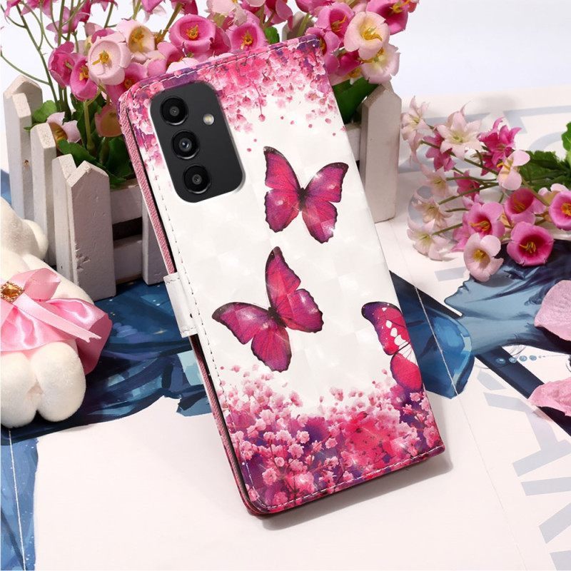 Κάλυμμα Samsung Galaxy A54 5G με κορδονι Flight Of Butterflies Στο Lanyard