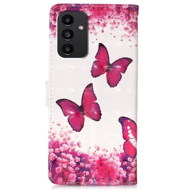 Κάλυμμα Samsung Galaxy A54 5G με κορδονι Flight Of Butterflies Στο Lanyard