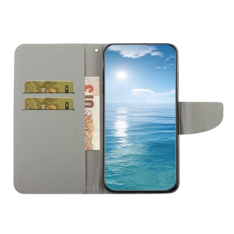 Κάλυμμα Samsung Galaxy A54 5G με κορδονι Lanyard Moths