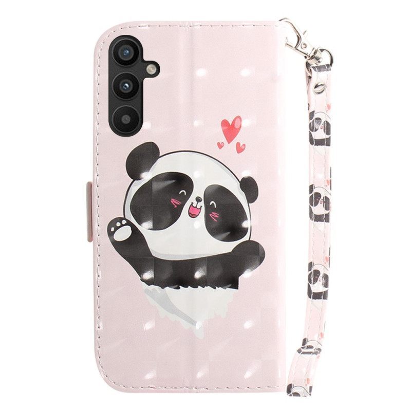 Κάλυμμα Samsung Galaxy A54 5G με κορδονι Panda Love With Lanyard