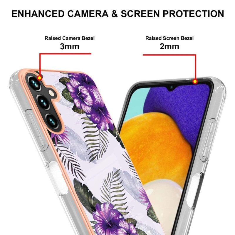 θηκη κινητου Samsung Galaxy A54 5G Μαρμάρινο Floral