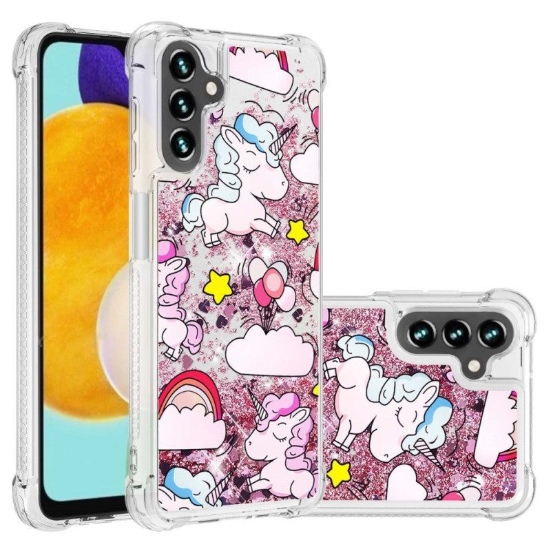 Θήκη Samsung Galaxy A54 5G Glitter Unicorns