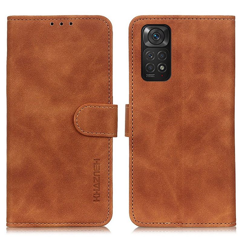 Κάλυμμα Xiaomi Redmi Note 11 / 11S Khazneh Vintage Leather Effect