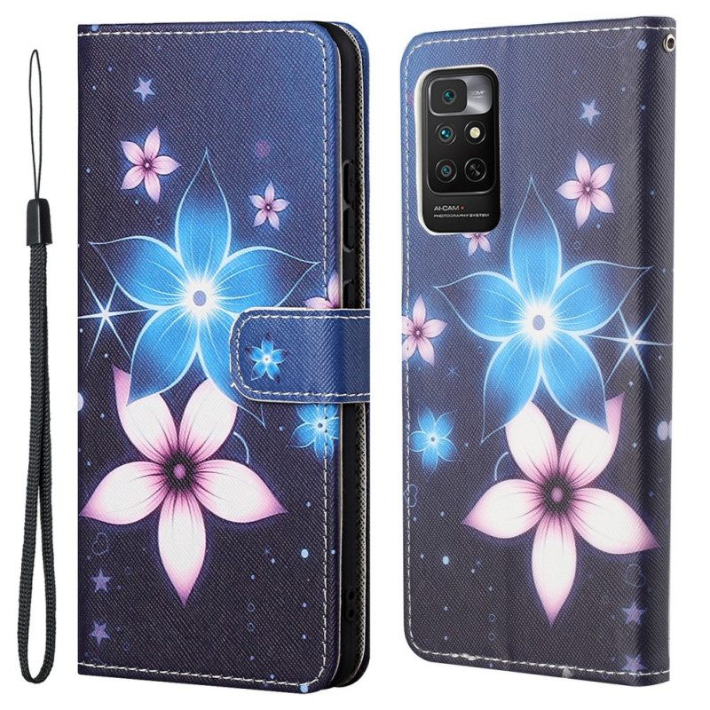 Κάλυμμα Xiaomi Redmi Note 11 / 11S με κορδονι Lunar Strap Flowers