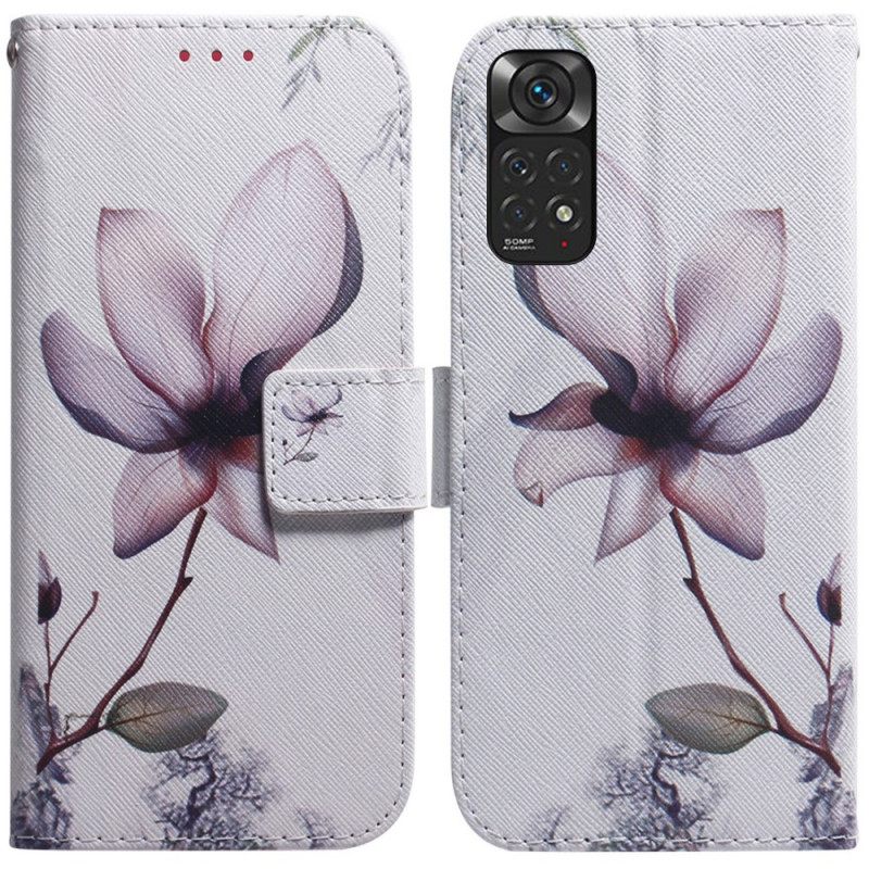 Θήκη Flip Xiaomi Redmi Note 11 / 11S Dusty Pink Flower