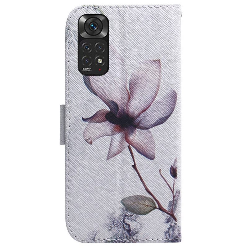 Θήκη Flip Xiaomi Redmi Note 11 / 11S Dusty Pink Flower