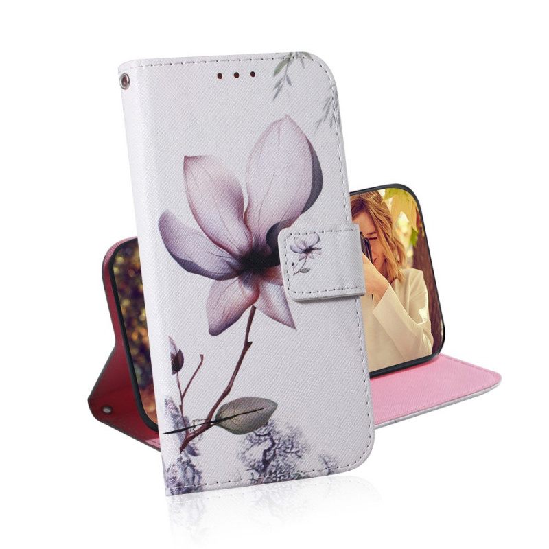 Θήκη Flip Xiaomi Redmi Note 11 / 11S Dusty Pink Flower