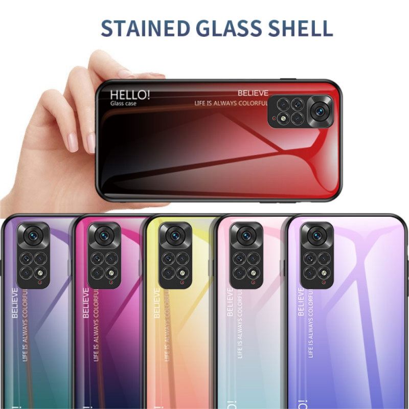 Θήκη Xiaomi Redmi Note 11 / 11S Tempered Glass Γεια Σας