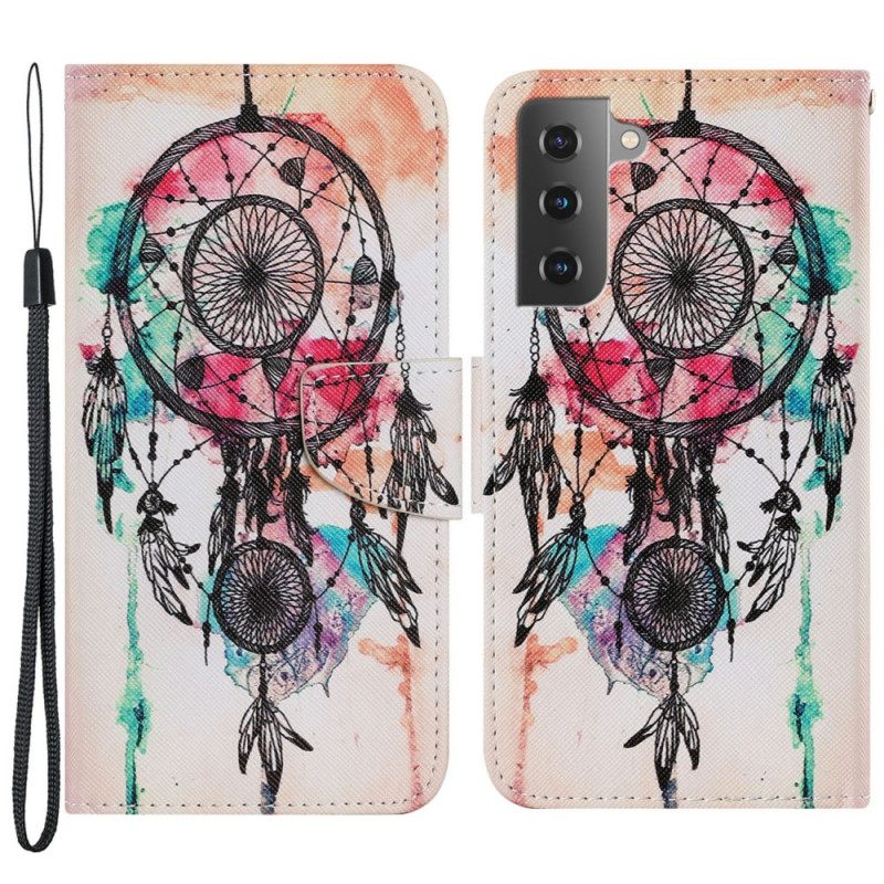 δερματινη θηκη Samsung Galaxy S22 Plus 5G Ακουαρέλα Dream Catcher