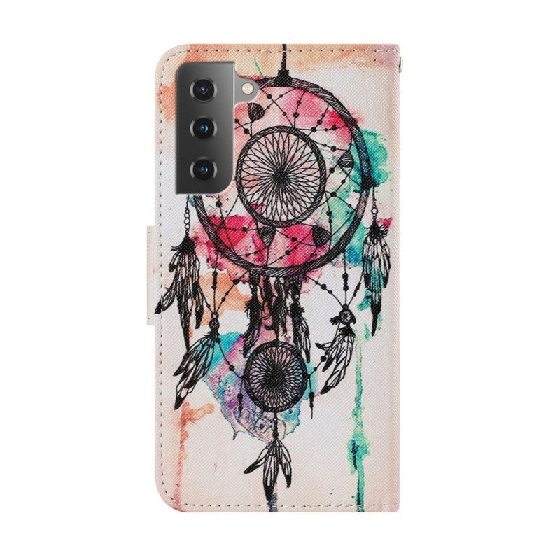 δερματινη θηκη Samsung Galaxy S22 Plus 5G Ακουαρέλα Dream Catcher