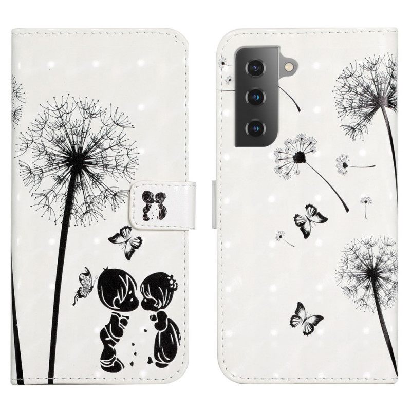 δερματινη θηκη Samsung Galaxy S22 Plus 5G Baby Love Dandelion