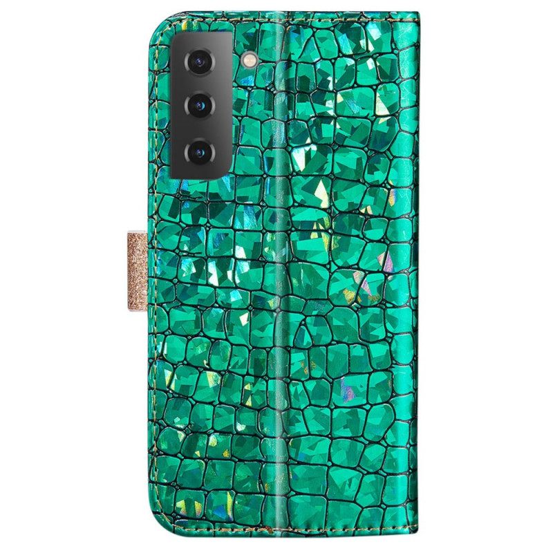 Κάλυμμα Samsung Galaxy S22 Plus 5G Croco Diamonds