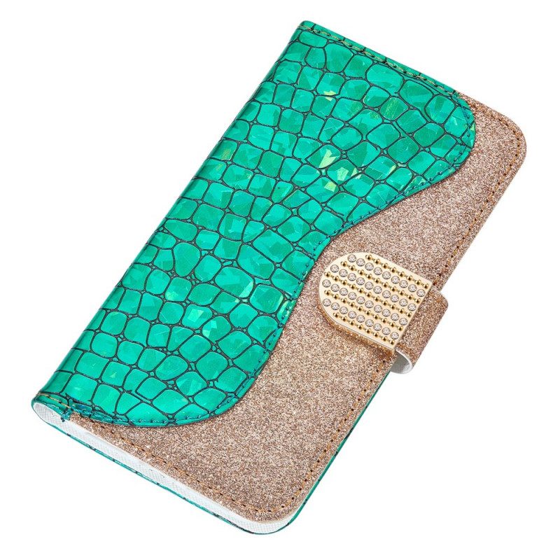 Κάλυμμα Samsung Galaxy S22 Plus 5G Croco Diamonds