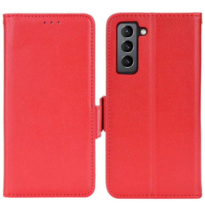 Κάλυμμα Samsung Galaxy S22 Plus 5G Litchi Design Leather Style