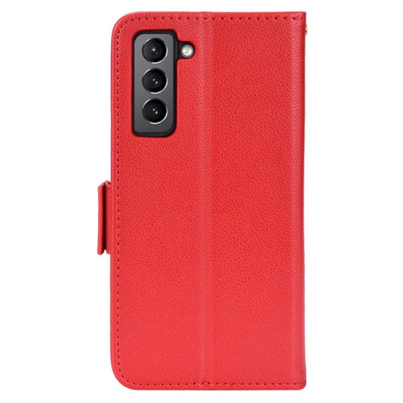 Κάλυμμα Samsung Galaxy S22 Plus 5G Litchi Design Leather Style