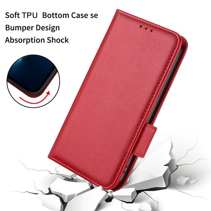 Κάλυμμα Samsung Galaxy S22 Plus 5G Litchi Design Leather Style