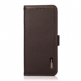 Κάλυμμα Samsung Galaxy S22 Plus 5G Litchi Leather Khazneh Rfid