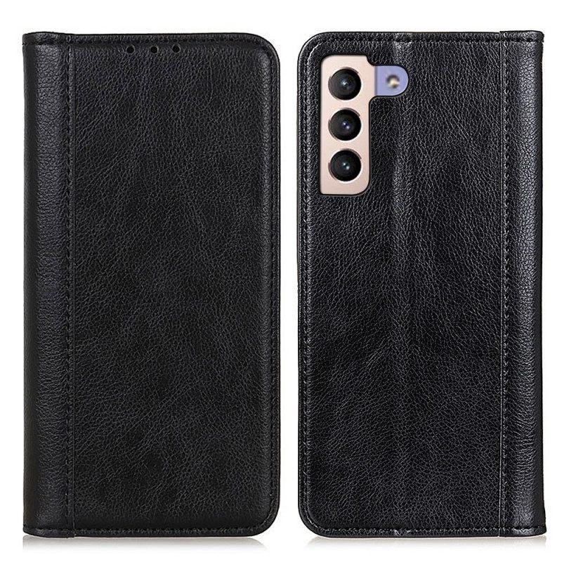 θηκη κινητου Samsung Galaxy S22 Plus 5G Θήκη Flip Elegance Split Leather Litchi