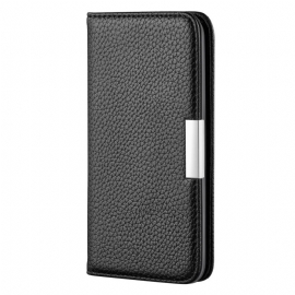 θηκη κινητου Samsung Galaxy S22 Plus 5G Θήκη Flip Litchi Ultra Chic Faux Leather