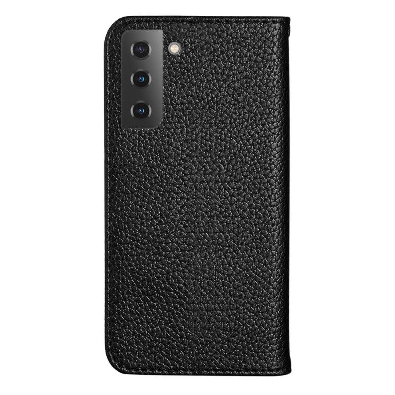 θηκη κινητου Samsung Galaxy S22 Plus 5G Θήκη Flip Litchi Ultra Chic Faux Leather