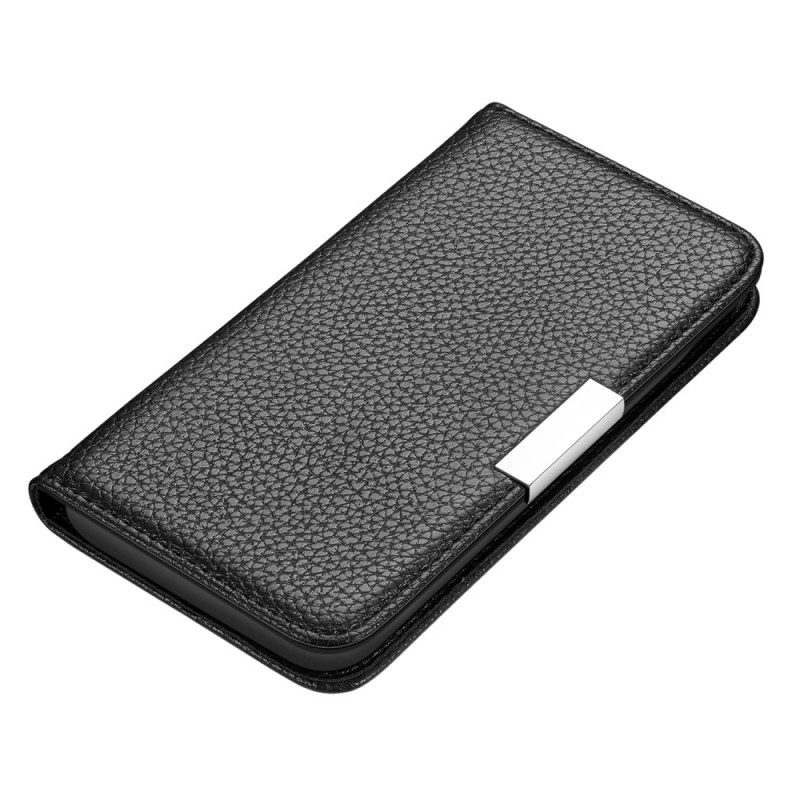 θηκη κινητου Samsung Galaxy S22 Plus 5G Θήκη Flip Litchi Ultra Chic Faux Leather