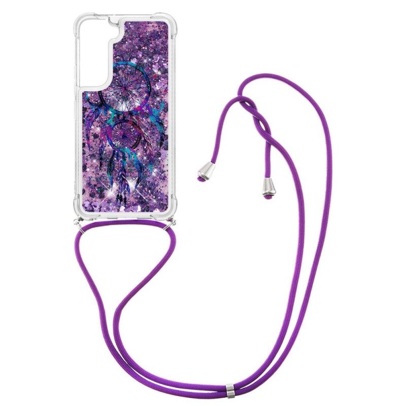 Θήκη Samsung Galaxy S22 Plus 5G με κορδονι Dream Catcher Glitter Cord