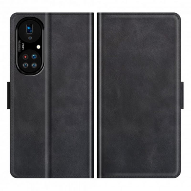 Θήκη Flip Huawei P50 Pro Δερμάτινο Σχέδιο