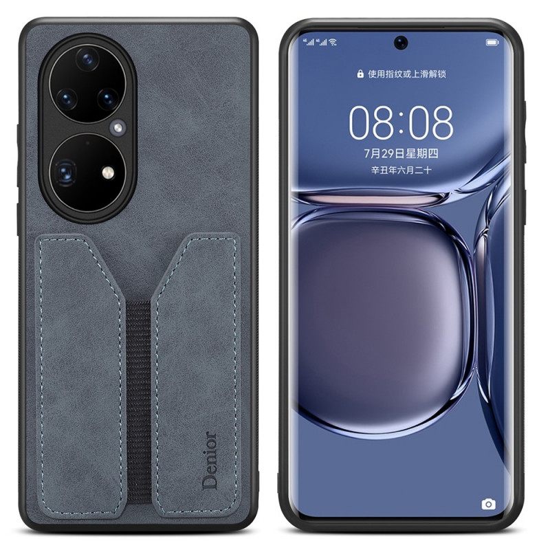 Θήκη Huawei P50 Pro Κάτοχος Ελαστικής Κάρτας Denior