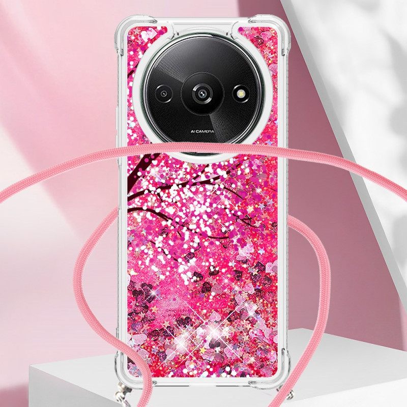 Κάλυμμα Poco C61 Cherry Blossom Glitter